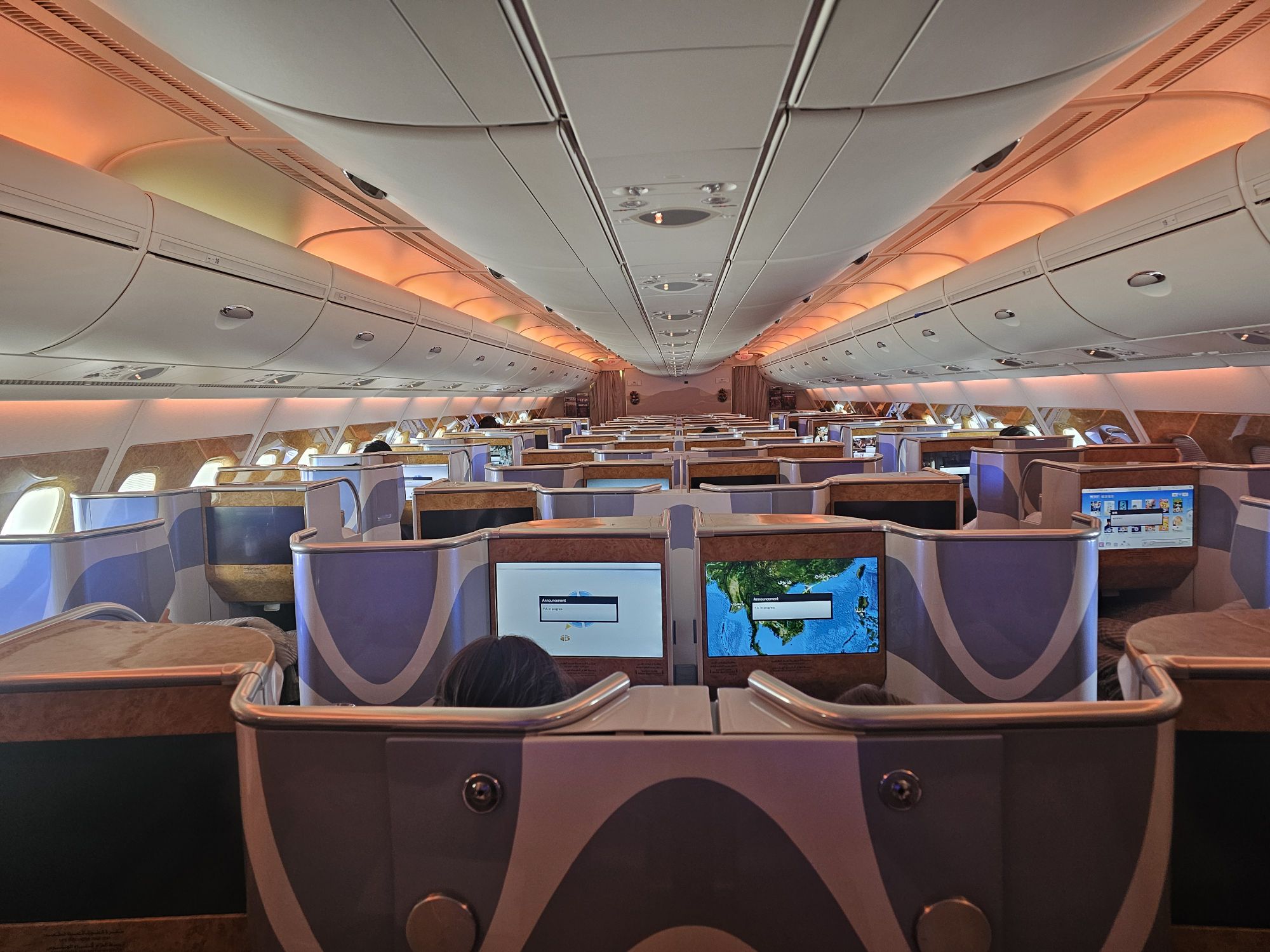 A388 Emirates A388 interior january 2025 business class cabin view – Welcome ...